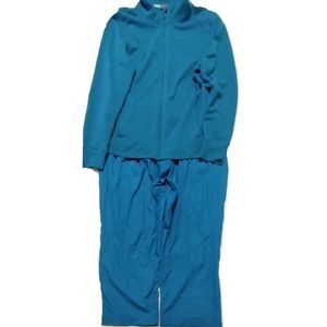 Danskin blue 2 pc Jogger set long sleeve jkt size.